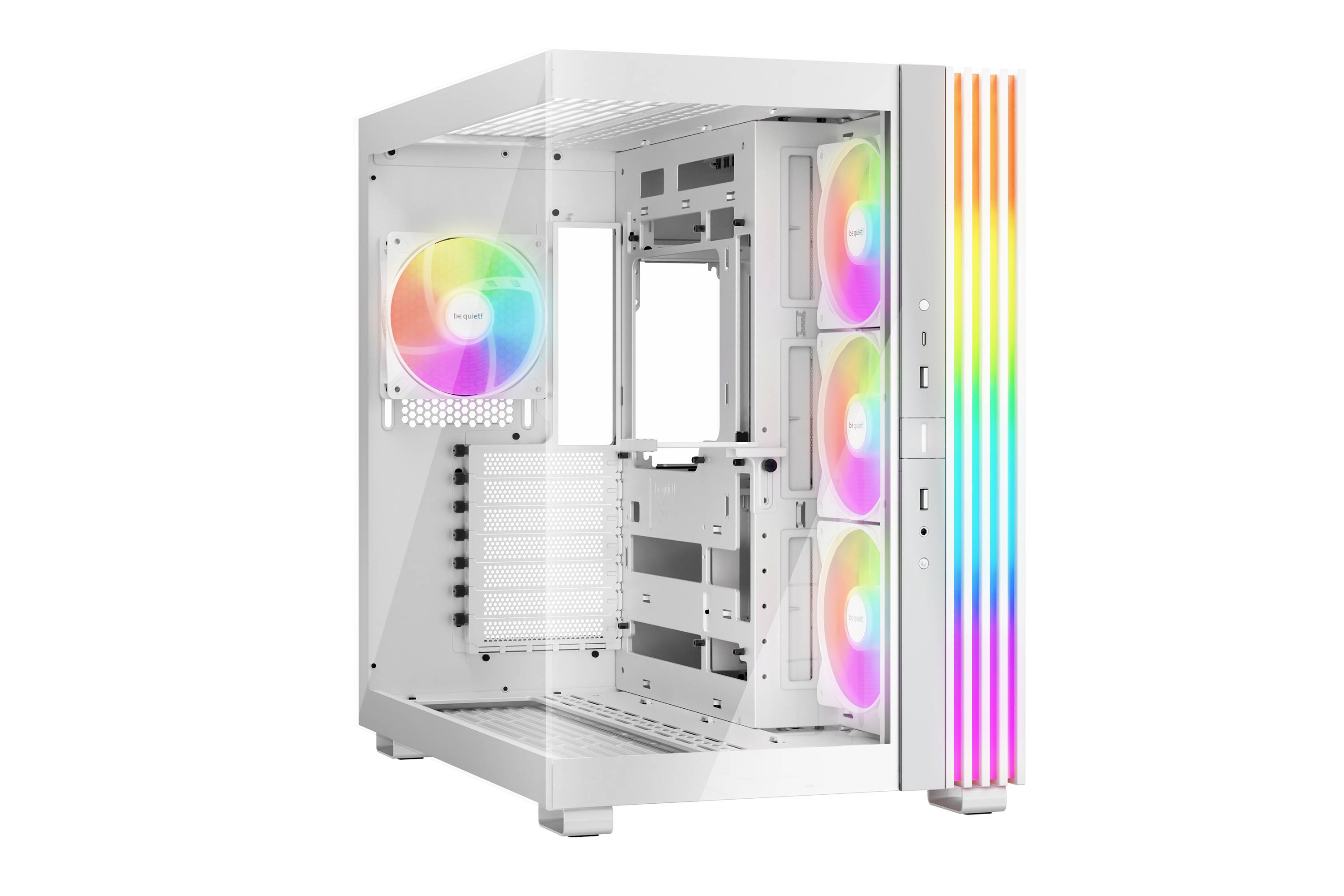 GABINETE be quiet! BGW68 Light Base 600 LX White con ventiladores ARGB - GABINETE be quiet! BGW68 Light Base 600 LX White con ventiladores ARGB -
